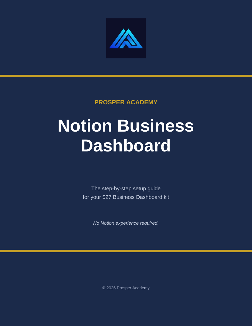 Notion Business Dashboard