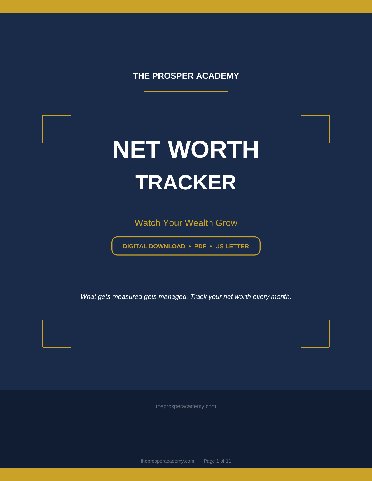 Net Worth Tracker (Printable)